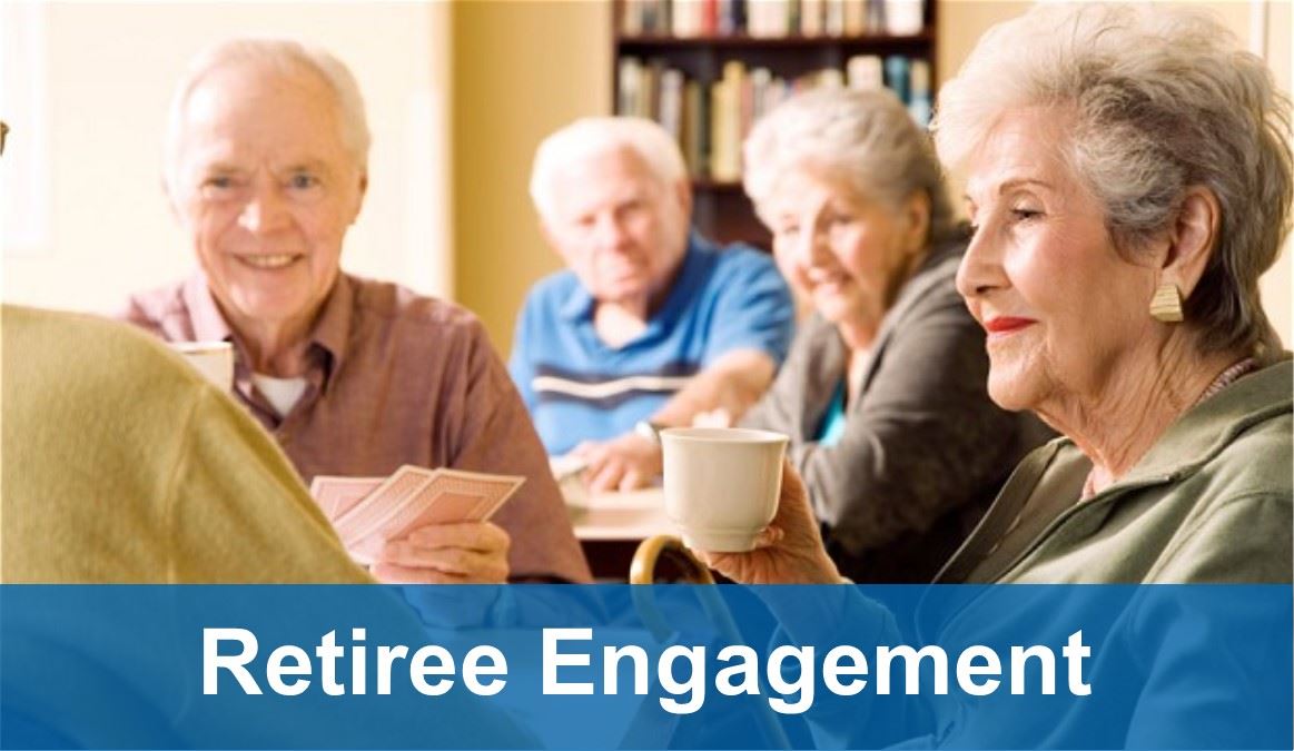 Retiree Engagement - group of retirees conversing